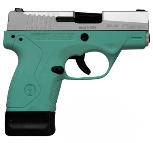 Beretta Nano 9MM 3" FS 8-Shot Inox/Robin's EGG BLU JMN9S75