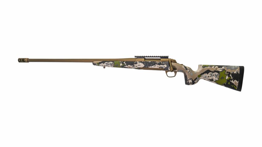 Browning 035565229 X-Bolt Hells Canyon Long Range Mcmillan SR 300 Win Mag 3+1 26" Burnt Bronze Cerakote Steel Fluted Heavy Sporter Barrel/Ovix Camo Fixed Mcmillan Game Scout Stock/ Left Hand