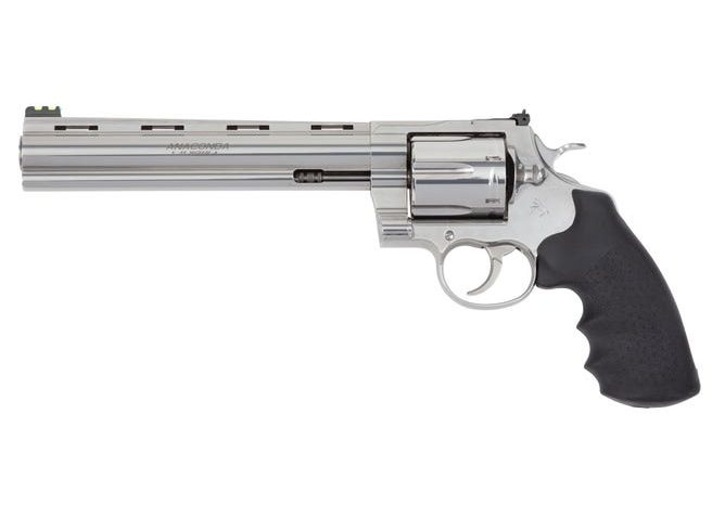 Colt Anaconda 44 Magnum, 8" Barrel, Stainless Steel, Hogue Rubber Grip, 6rd