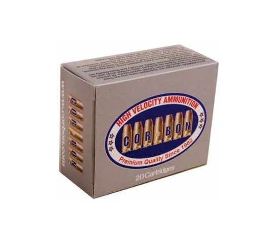 Cor Bon 38 Super Auto 125 Grain Jacketed Hollow Point -DPX Brass Cased Pistol Ammo, 20 Rounds, DPX38X125/20