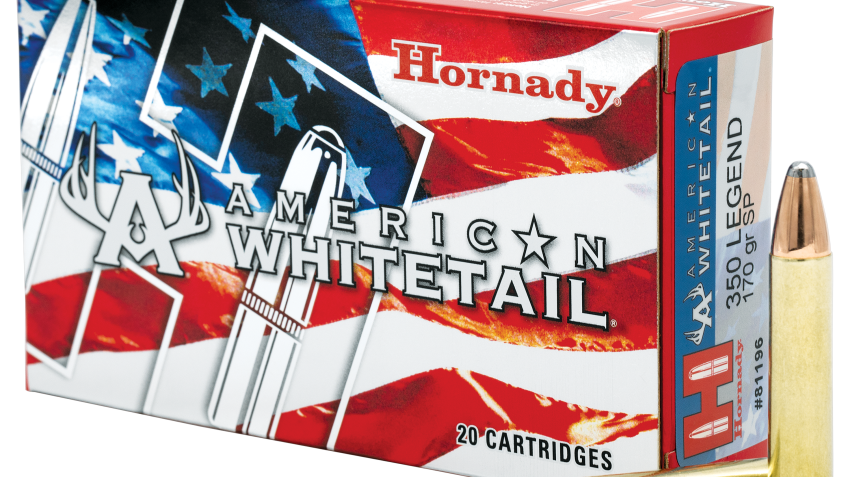 Hornady American Whitetail .350 Legend 170 Grain Centerfire Rifle Ammo