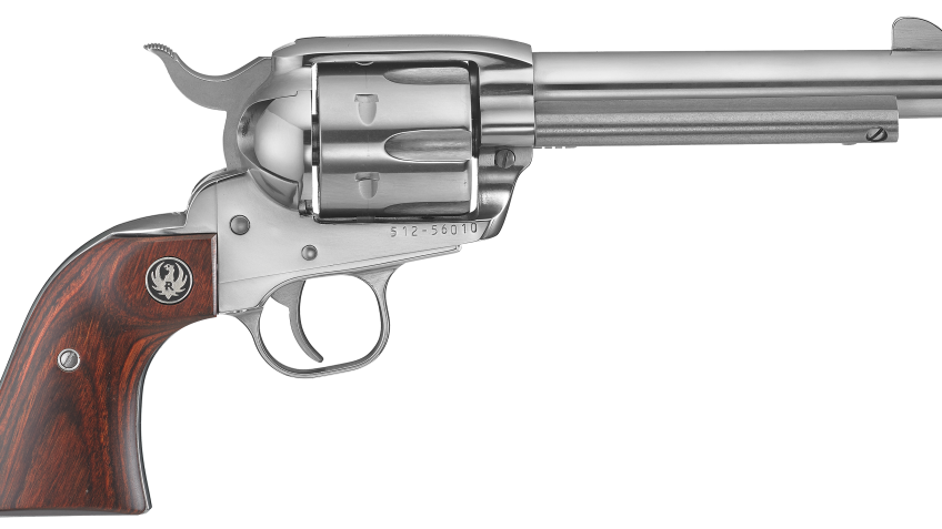 Ruger Vaquero Single-Action Revolver in Stainless Steel – Model 5104