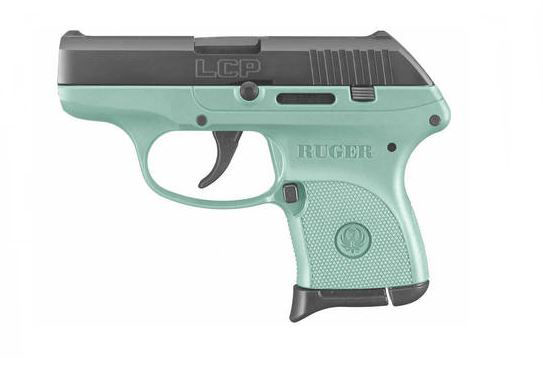 Ruger LCP Semi-Auto Pistol with Turquoise Frame – Blued