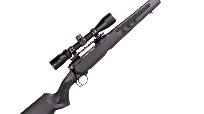 Savage Arms 110 Apex Hunter XP Bolt-Action Rifle – .204 Ruger – Matte Black – Black Synthetic