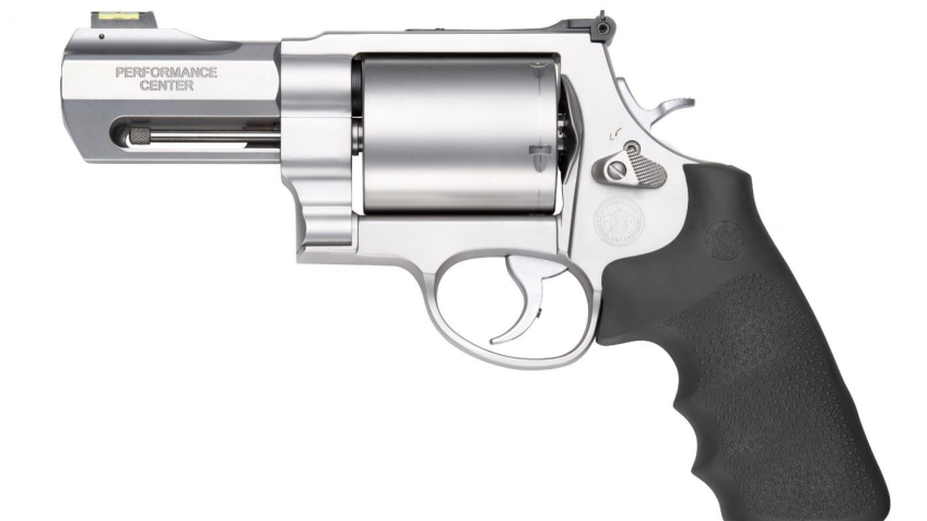 Smith & Wesson Model S&W500 Single/Double Action Revolver with HI VIZ Fiber Optic Sights