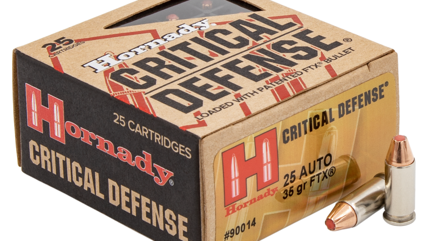 Hornady Critical Defense .25 ACP 35 Grain FTX Handgun Ammo