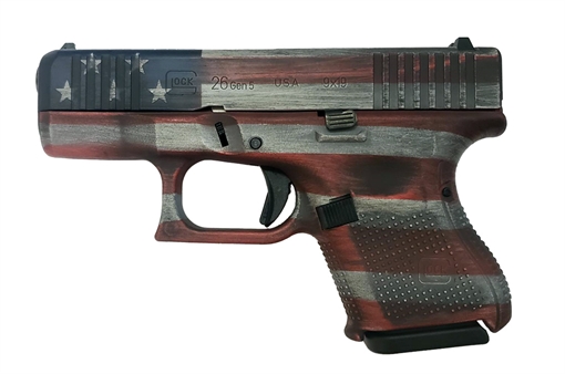 Glock 26 G5 9Mm Usa Flag 10 UA265S204USA 723554879143