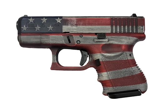 Glock 26 Gen3 9Mm Usa Flag 10 PI2650204USA 723554879136