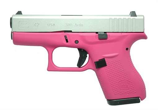 Glock 42 380Acp Pink/Silver 6 UI4250201SIGPINK