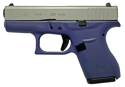 Glock 42 380Acp Purple/Silver 6 UI4250201PURPLE