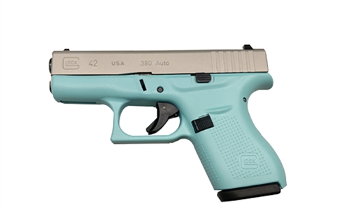 Glock 42 380Acp Robin Blue 6Rd UI4250201BLUE