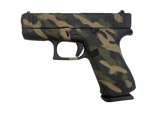 Glock 43X 9Mm Fde Tilted Camo