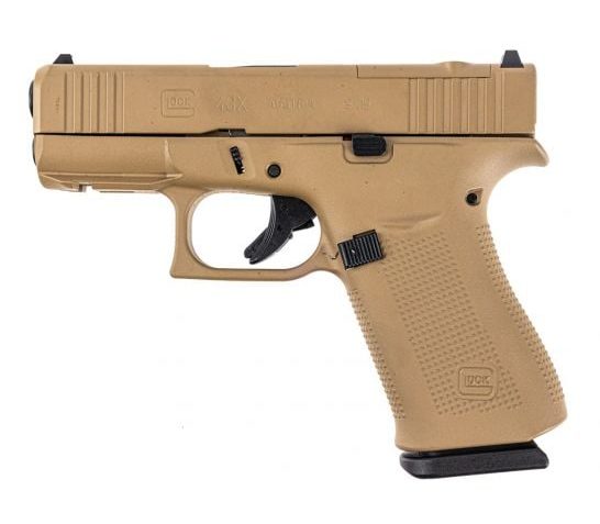 Glock 43X Mos Custom "Fde" Subcompact Handgun 9Mm Luger 10/Rd Magazines (2) 3.41" Barrel 5.5Lb Trigger Front Rail Usa GLUX4350201FRMOSFDE