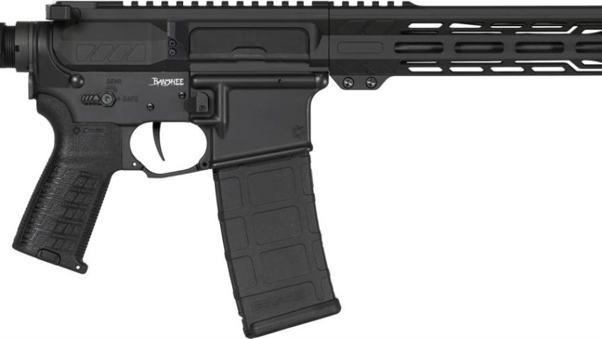 CMMG Banshee MK4 5.56x45mm 12.50" AR Pistol, Black – Versatile Tactical Pistol – 55AC20AAB