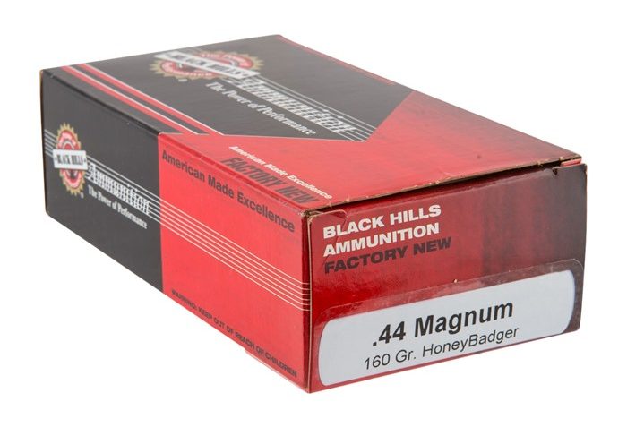 44 Magnum – 160 Grain HoneyBadger – Black Hills – 50 Rounds