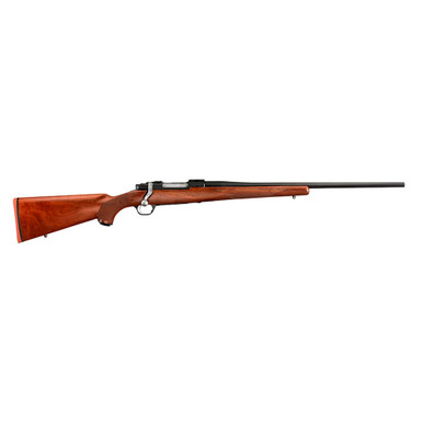 Ruger 37124 Hawkeye  Sports South Exclusive Full Size 308 Win 4+1 22" Satin Blued Steel Barrel, Integral Scope Base Steel Receiver, Fixed American Walnut Stock