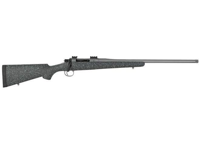 Nosler 40121 M21  6.5 Creedmoor Caliber With 4+1 Capacity, 22" Barrel, Stainless Steel Nitride Metal Finish & Gray Speckled Black All-Weather Epoxy Stock Right Hand (Full Size)