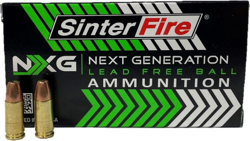 Sinterfire NXG Lead Free Ball Pistol Ammo 9mm 100 gr. Lead Free Ball 250 RD Lead Free Primer SF9100NXG(250)LF