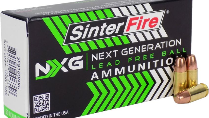 Sinterfire Nxg Lead Free Ball Pistol Ammo 9Mm 100 Gr. Lead Free Ball 50 Rd. Brass LF Primer SF9100NXG(50)LF