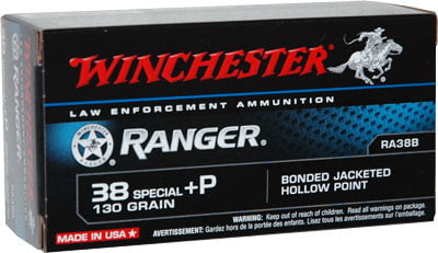 Winchester Ammo Ranger .38 Special +P 130Gr. Pdx1 Jhp 50-Pack RA38B 020892218192