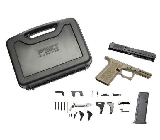 Polymer80 PF940CBBSFDE PF940C Buy Build Shoot Kit Glock 19/23 Gen3 Polymer Flat Dark Earth 15rd