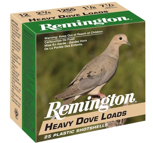 Remington Ammo Hvy Dove 12Ga 2.75" 3.25Dr 1.18 #8 CS RHD128