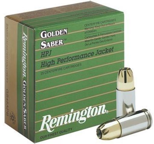 Remington Golden Saber 9Mm Luger Ammo 124 Grain Brass Jhp GS9MMB 047700165707