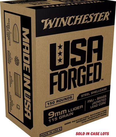 WINCHESTER AMMO USA 9MM LUGER (CASE) STEEL CASE 115GR. FMJ-750RDS