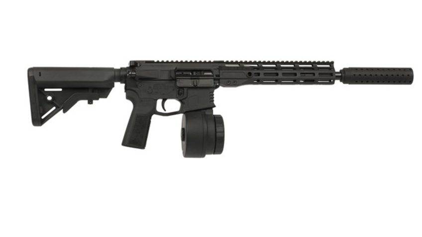 Warrior Systems WSM15 5.56 AR-15 Rifle – 16″ – Black- 10rd Drum – CA Compliant