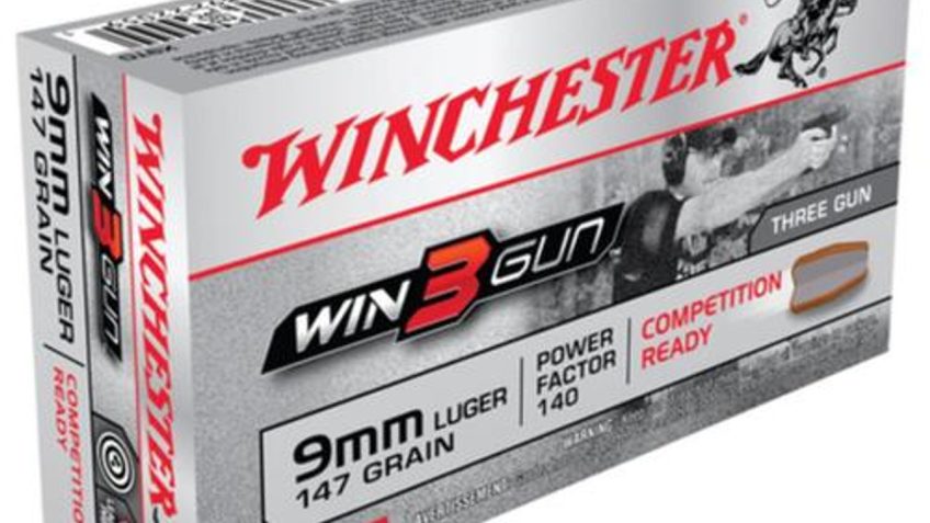 Winchester Ammo X9TG Win3Gun 9mm Luger 147 GR 50 Box/10 Case – Brass Casing