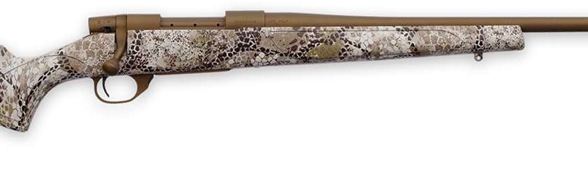 Weatherby Vanguard 6.5 PRC Bolt Action Rifle, Badlands Approach Camo – Effective Camo for Rugged Terrain – VAP65PPR4T