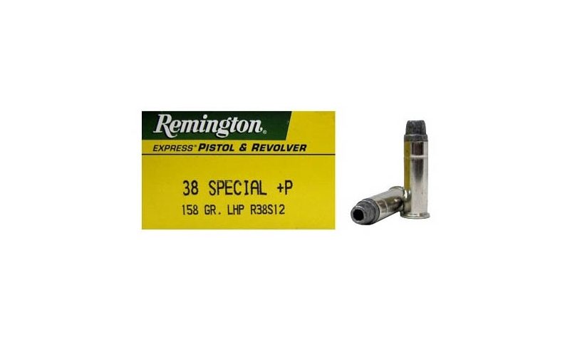 Remington 38 Special +P 158 Grain Lead Hollow Point – Brass Casing