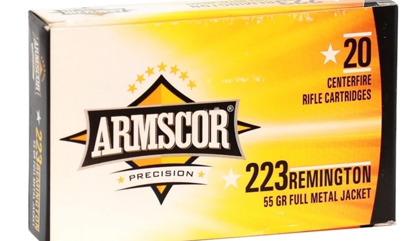 ARMSCOR 223REM 55GR FMJ 20/1000 – Brass Casing