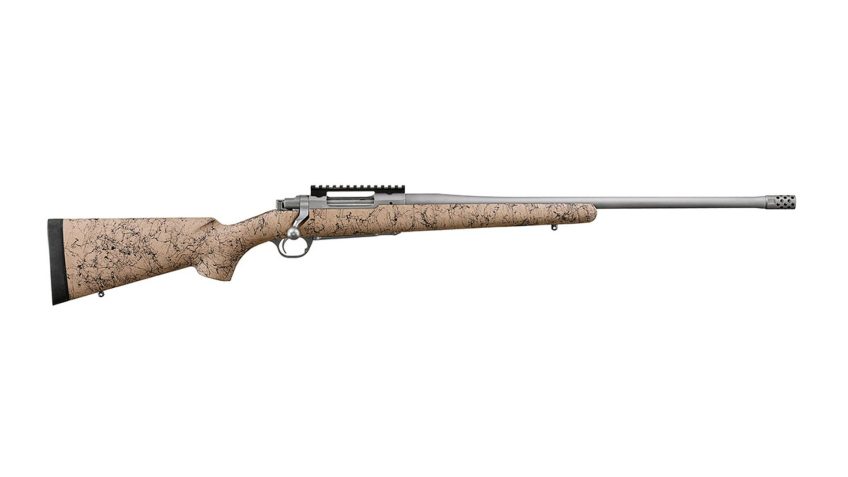 Ruger Hawkeye FTW Hunter 6.5 PRC Bolt Action, Tan/Black