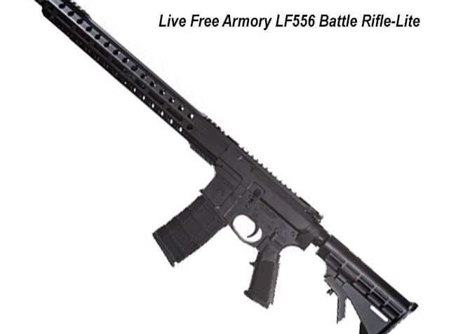 Live Free Armory LF556 Battle Lite 5.56x45mm 16" AR Rifle, Black – High-Performance, Lightweight AR Rifle, with Precision and Tactical – LFBRL84058