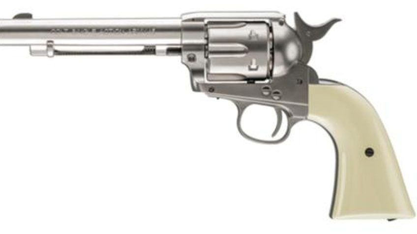 Colt Peacemaker .177 Caliber BB 5 Inch Barrel Nickel Finish Six-Shot