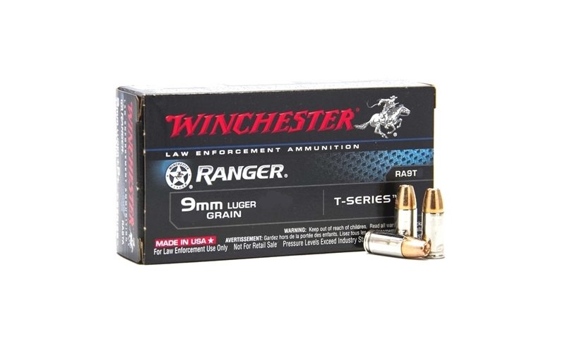 Winchester 9mm 147gr FMJE 50rd box – Brass Casing