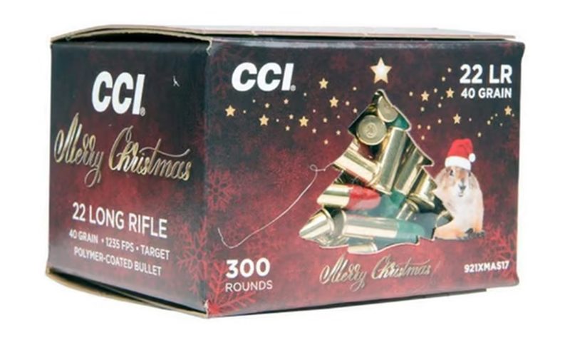 CCI XMAS .22 LR 40GR BULK 300 – Brass Casing