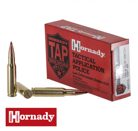 Hornady TAP AR ELD Match 308 Winchester Ammo 20 Round Box – Brass Casing