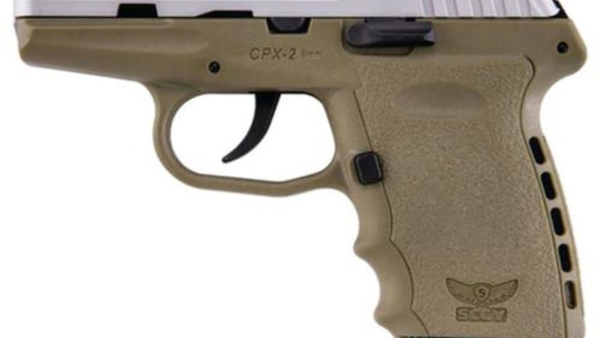 SCCY CPX-2 9mm Stainless / Flat Dark Earth Pistol, No Safety – CPX 2TTDE