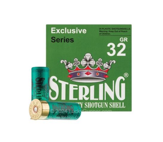 Sterling Exclusive 12 Gauge 2-3/4" #8 Bird 1-1/8 oz 25rds Shotshell – Consistent Birdshot Performance – 8698779950842