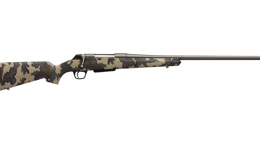 Winchester XPR Hunter 6.5 PRC Bolt Action Rifle with 24 Inch Barrel and KUIU VIAS Camo Stock