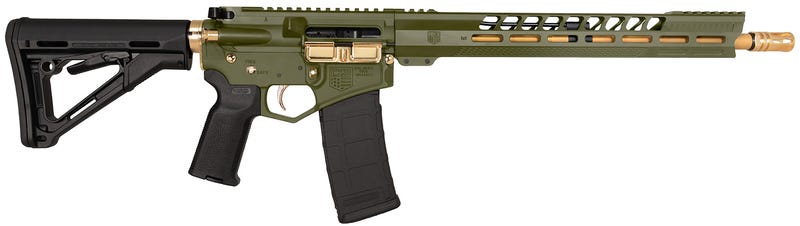 Diamondback Firearms DB15 5.56x45mm 16" AR Rifle, – Green/Gold, Stylish and High-Performance Tactical – DB175AK801