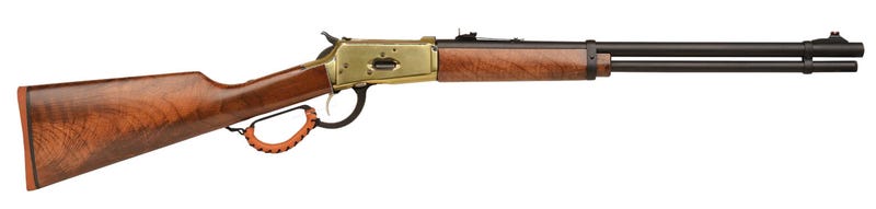 G-Force Huckleberry .357 Magnum 16.25″ 8rd Lever Action Rifle, Walnut/Gold – GFLVR357BRS