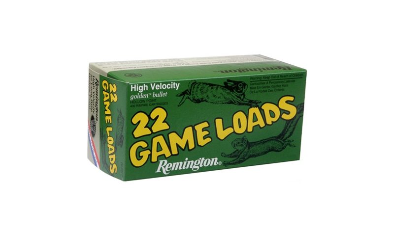 Remington Ammunition Game Load 22 LR Hollow Point 36 GR 40Box/100Case – Brass Casing