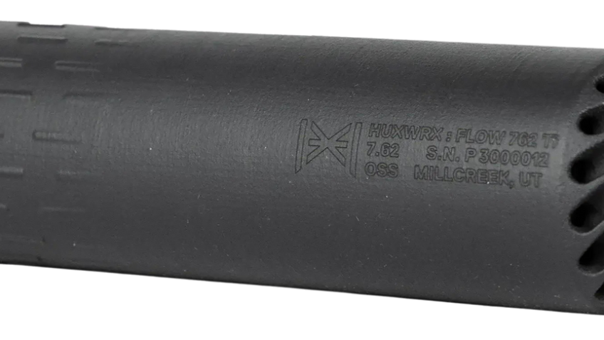 Huxwrx Flow 762 Ti Suppressor Kit 7.62 5/8×24 Black with Muzzle Brake