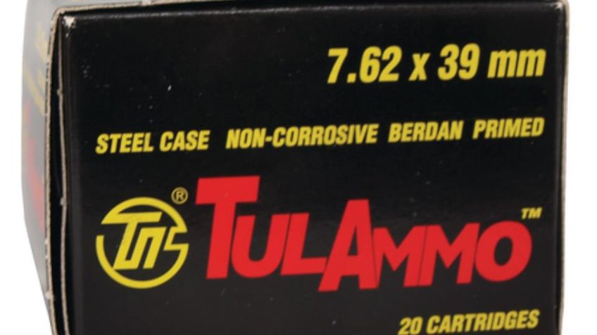 TulAmmo 7.62x39mm 124 Grain Hollow Point Lead Core 1000 Rounds P – Polymer Coated Steel Casing