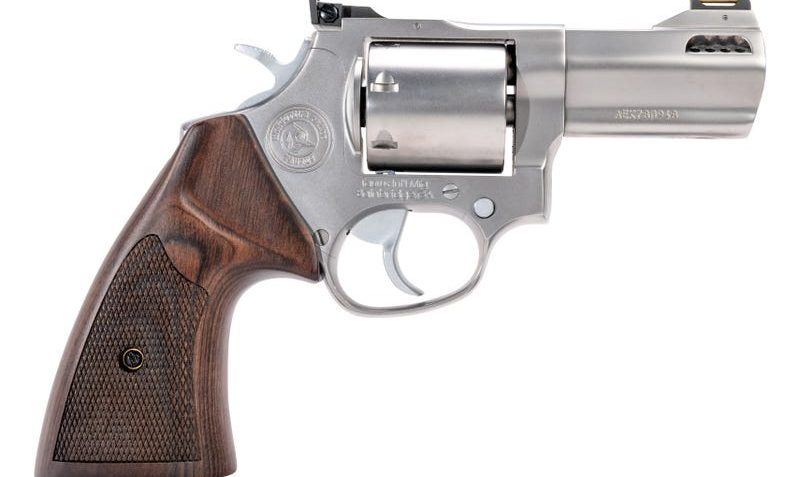 Taurus 692 Executive 357 Magnum | 38 Special | 9mm Revolver – 7 Rounds, 3″ Barrel, Wood Grips, Stainless/Silver, Adjustable Sights