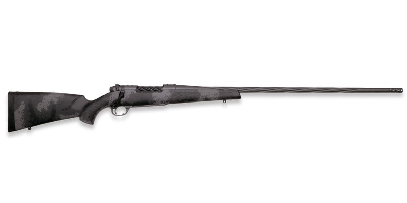 Weatherby Mark V Live Wild 300 Win Mag Bolt Action Rifle – 3+1 Rounds, 26″ Barrel, Camo Stock, Carbon Fiber, Blue/Black