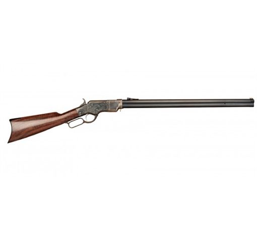 Cimarron 1860 Henry Steel Frame .45 Long Colt Lever Action Rifle – Durable Walnut Finish for Precision – CA236